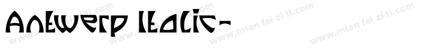 Antwerp Italic字体转换